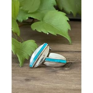 Vintage Turquoise Sterling Silver Earrings